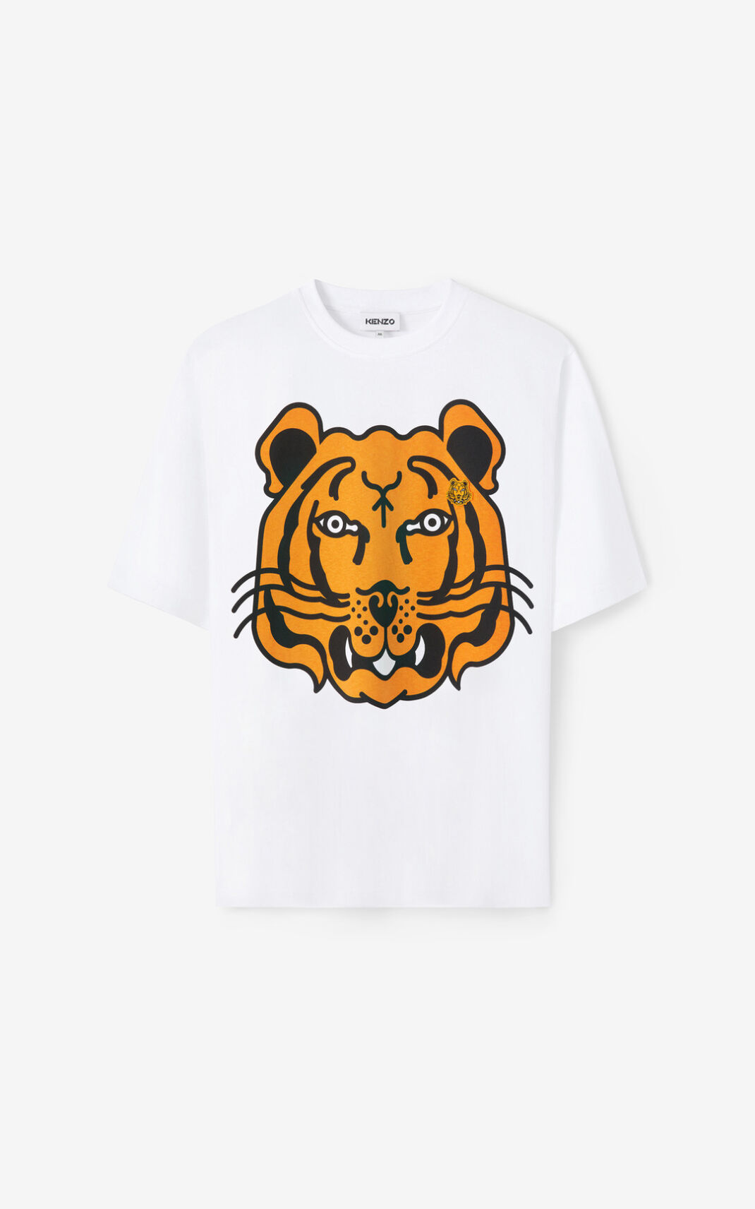 T Shirt Kenzo Homme K Tiger oversized Blanche XZSIB-4158